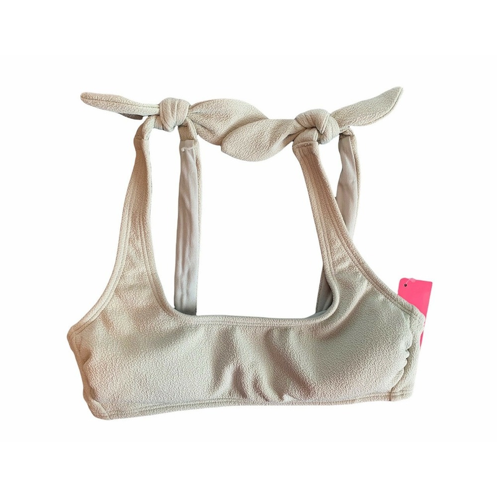 NWT! Textured Shoulder‎ Tie Bikini Small Xhilaration Sage Green